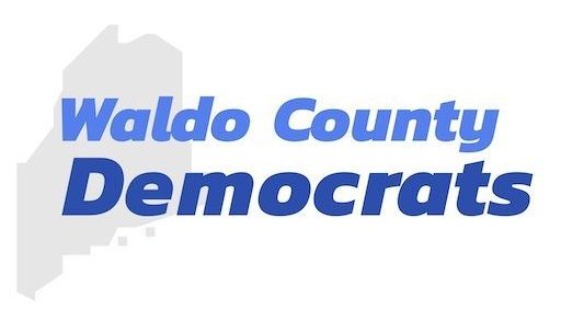 Waldo County Democrats with silhouette of Maine