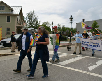 Reps. Paige Zeigler and Jan Dodge in the Pride Parade