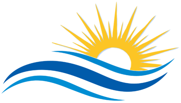 Sun and wave logo