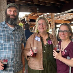 Ned Perkins (Waldo) and delegates Annie Henstrand (Searsmont) and Jennifer Temple (Lincolnville)