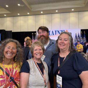 Delegates l to r: Laura Jackson, Sara Salley, Matt Williams, Sarah Hardy