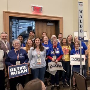 Group photo of Waldo County delgates to Senate Convention.